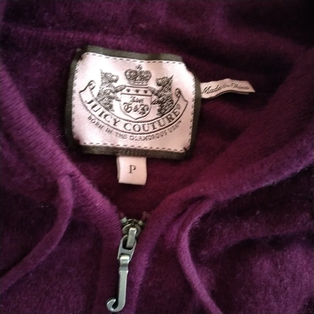 Juicy Couture Y2K  Purple Zip-Up Hoodie - Picture 2 of 3